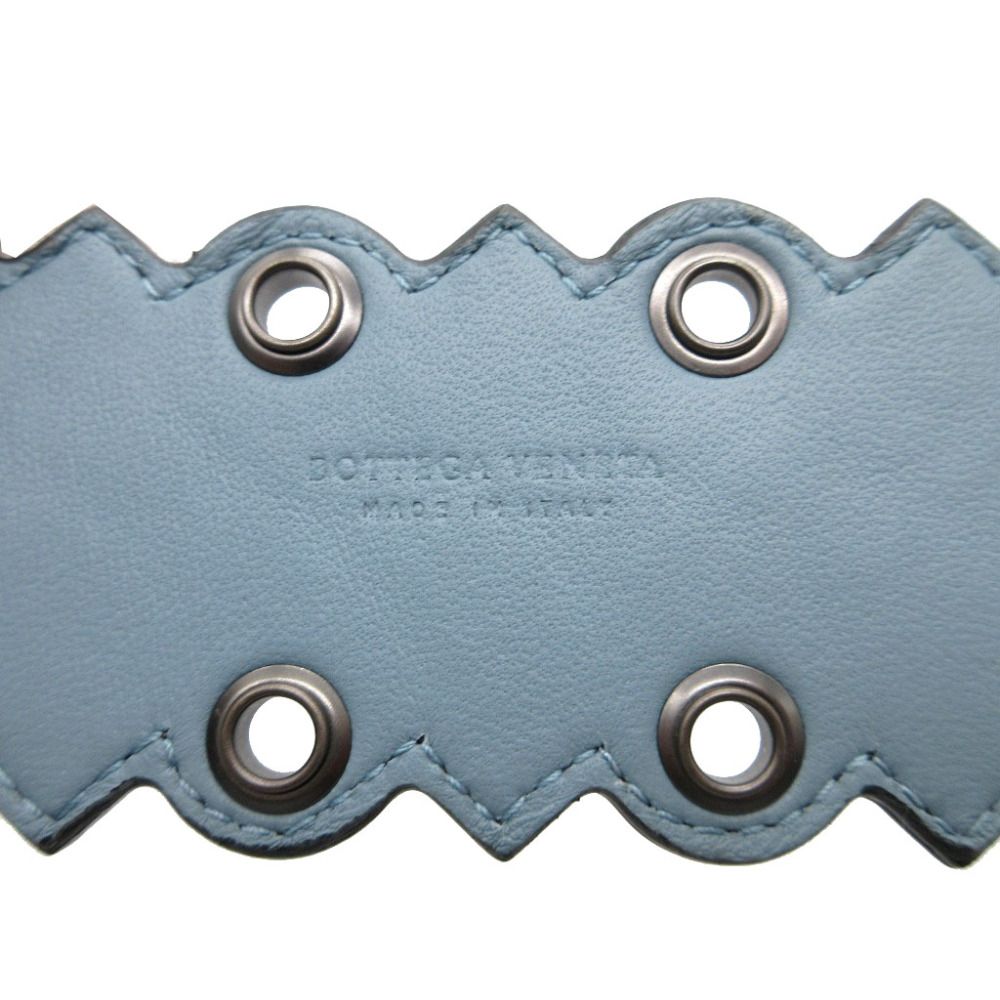 BOTTEGA VENETA - 新品同様 ボッテガヴェネタ 563993 イントレチャート パイソン レザー ブルー 青 ショルダーストラップ 1063【中古】BOTTEGA VENETA 新品同様 ボッテガヴェネタ 563993 イントレチャート パイソン