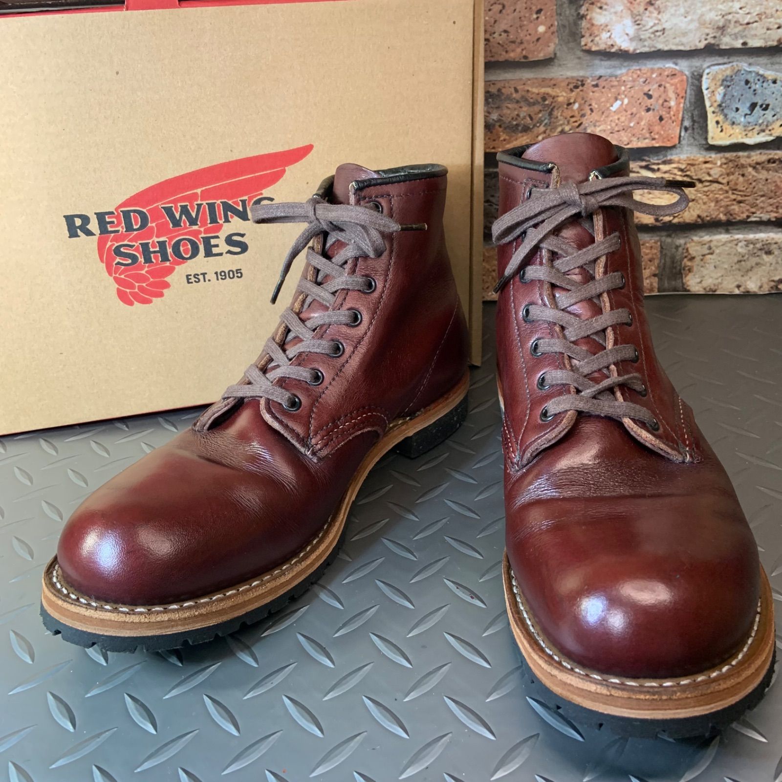 REDWING　 9011　ベックマン 　純正ハーフソール交換済み　　US7.5D　 (24J9-9011-75)　レッドウイング　廃盤品　アメリカ製
