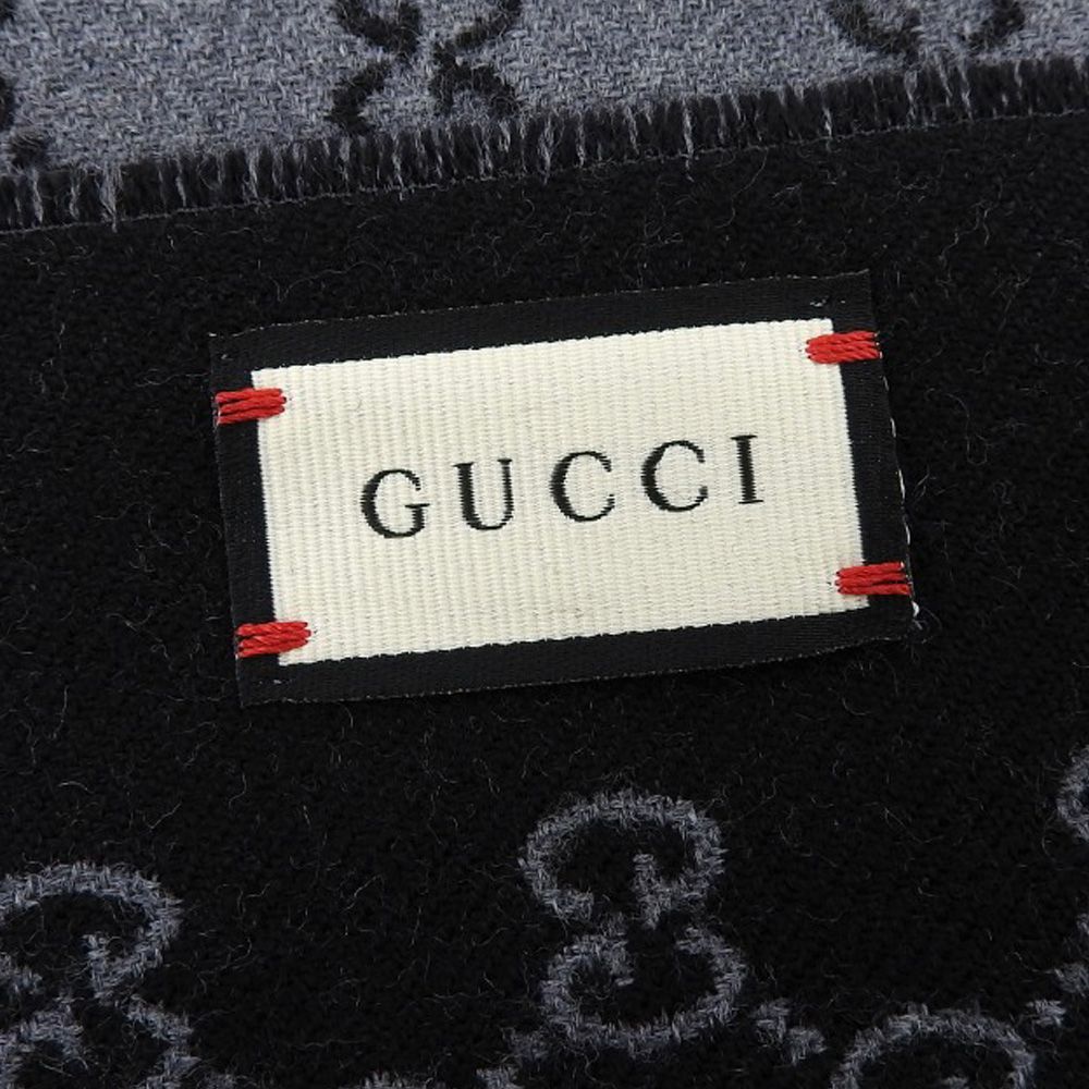 GUCCI GGロゴマフラー ブラック/グレー GUCCI GGロゴ マフラー ブラック/グレー カテゴリー 【公式通販】