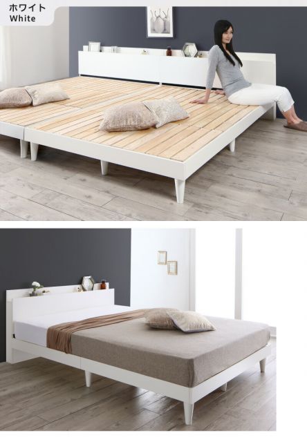 種類21：シナモングレージュ/ホテルプレミアムマットレス/ホワイト