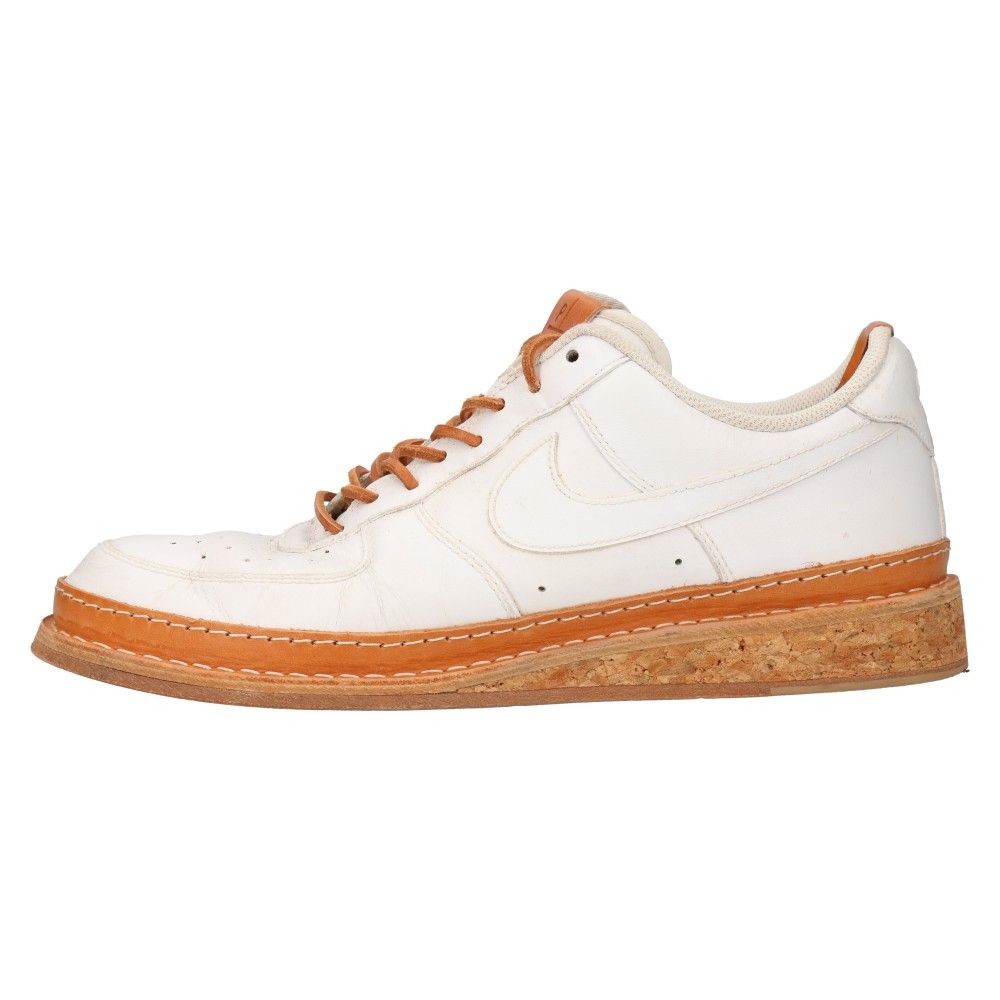 PETERSON STOOP Nike エアフォース 再構築レザーシューズ PETERSON STOOP⁄NIKE Air Force Mid Black Tan Leather Cork Sole