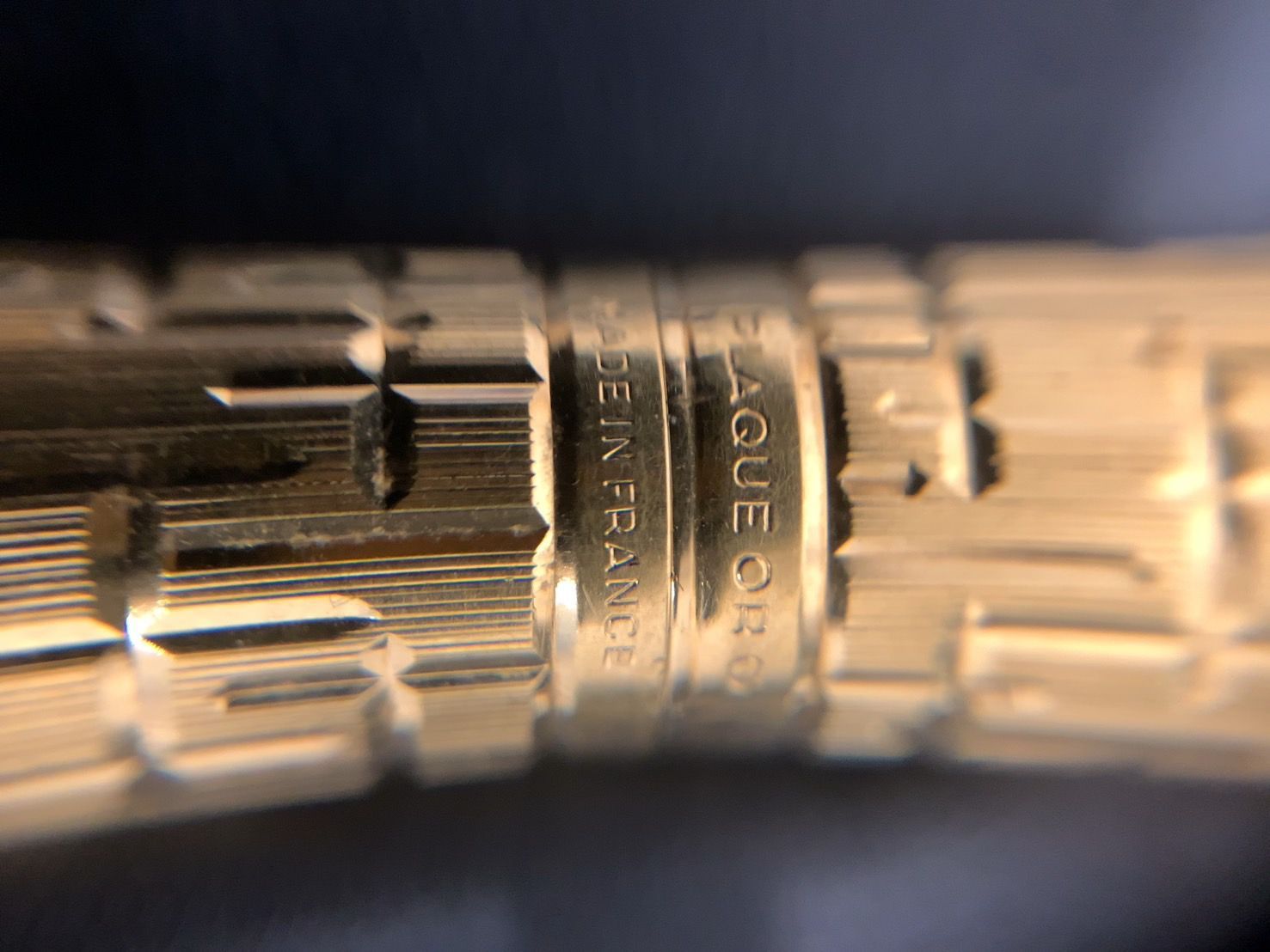 WATERMAN 万年筆 18Kゴールド 万年筆 編み目模様