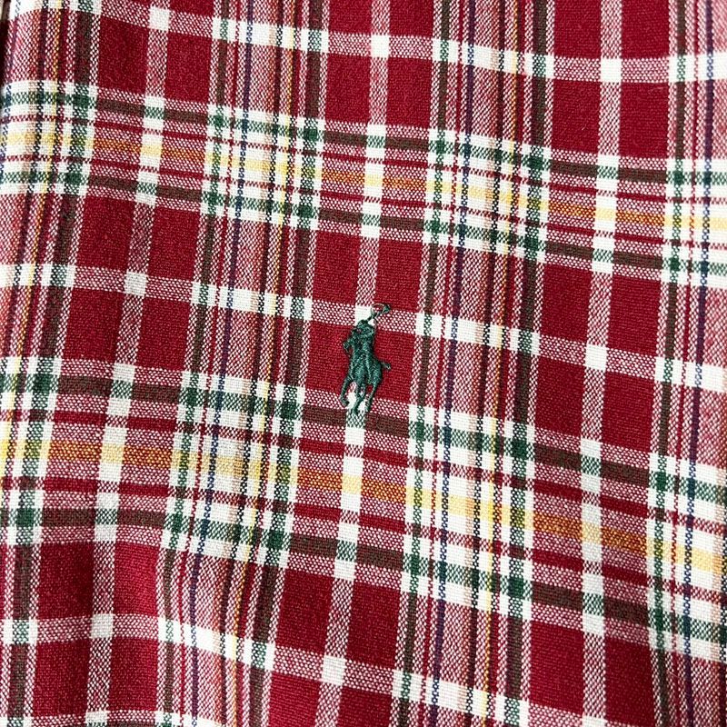BIG SHIRT 90s RALPH LAUREN マルチカラー チェック 長袖 ボタン