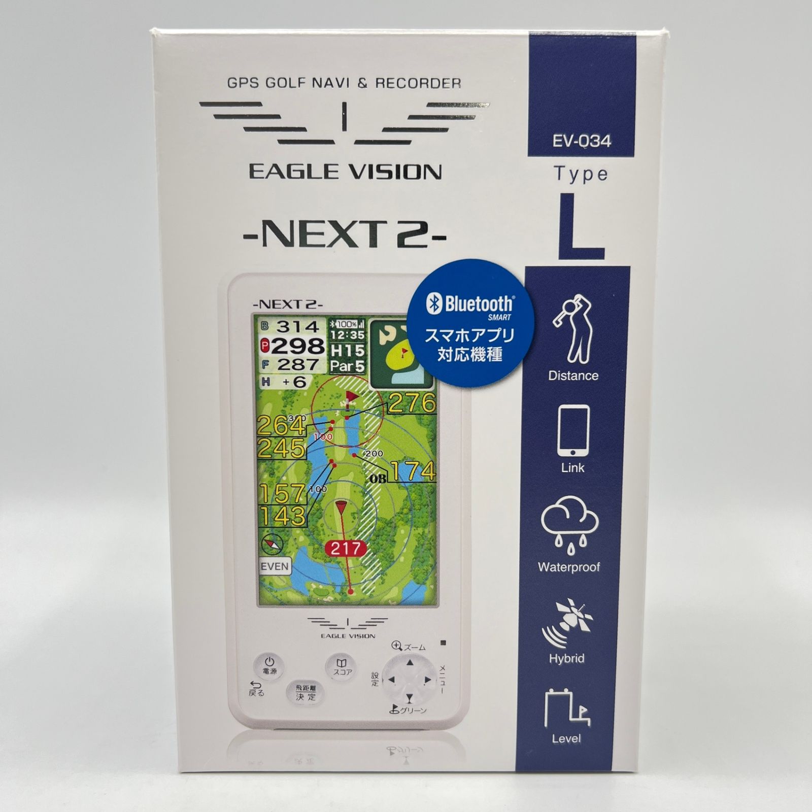 美品】EAGLE VISION NEXT2 EV-034 ホワイト ゴルフナビ イーグル