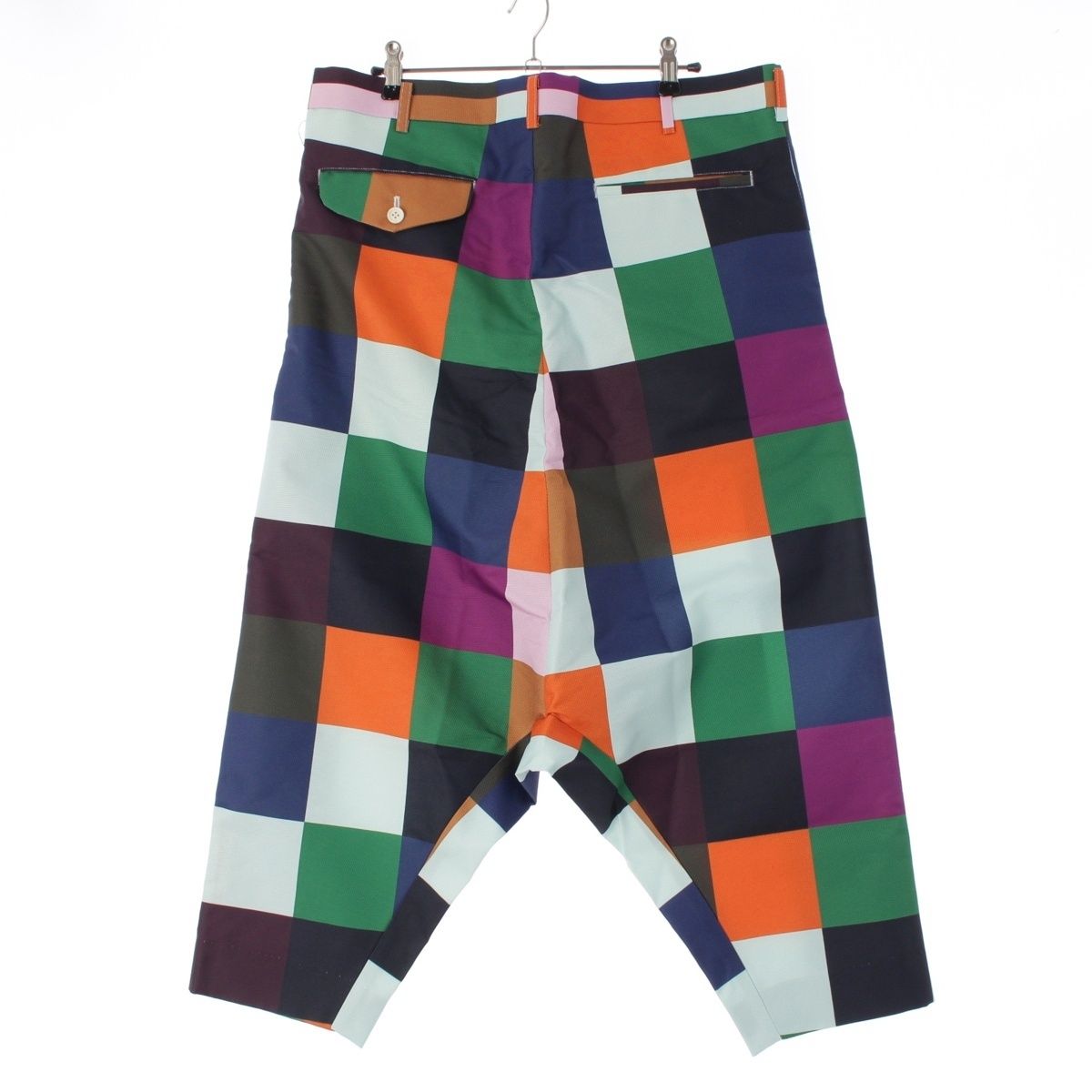 コムデギャルソンオムプリュス AD2025 ブロックチェック サルエルパンツ パンツ PK-P049 マルチカラー XS