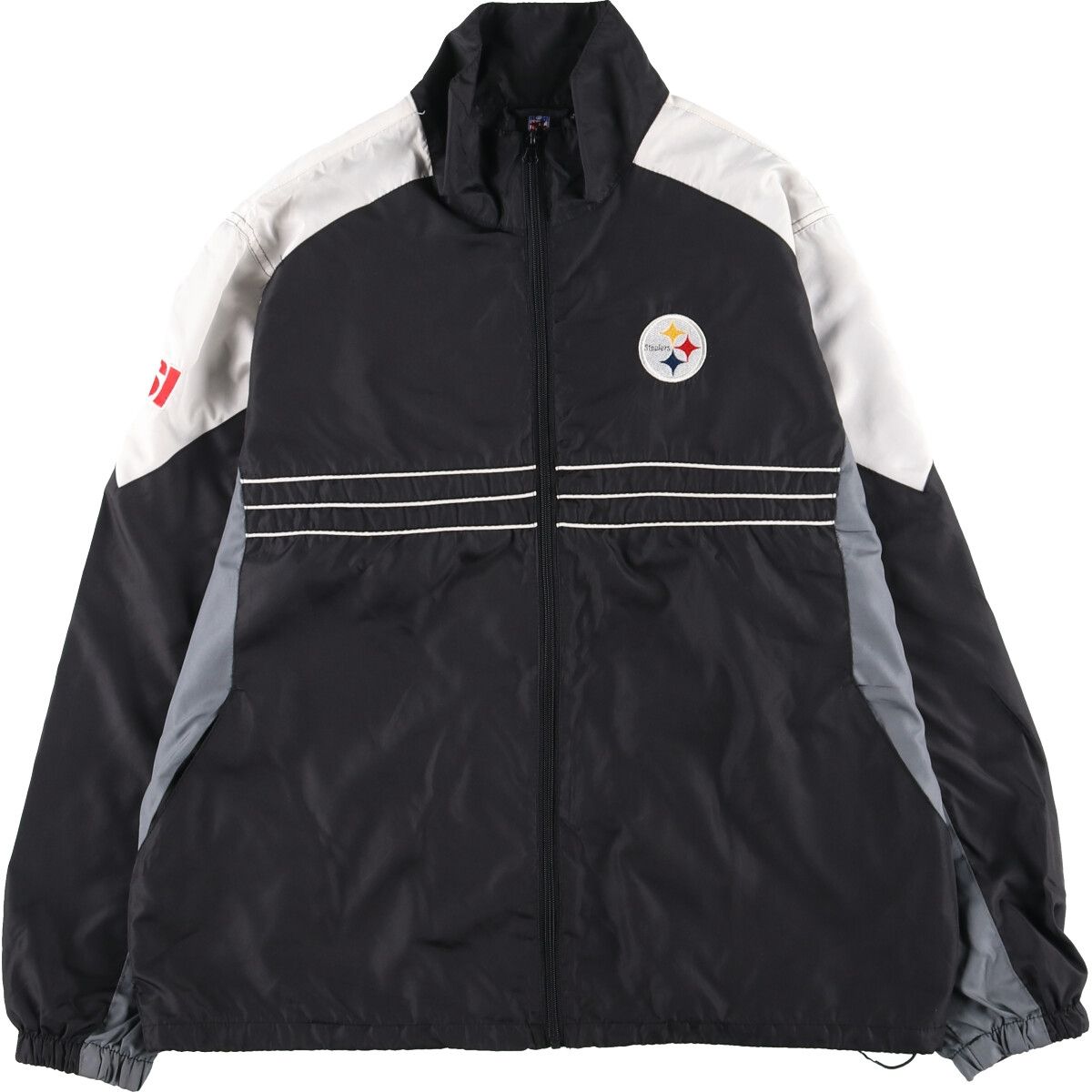 古着 リーボック Reebok NFL PITTSBURGH STEELERS ピッツバーグスティーラーズ ウインドブレーカー メンズL/eaa438636