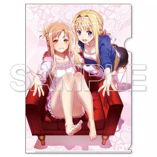 中古】クリアファイル 6.アリス＆アスナ A4クリアファイル 「ソード