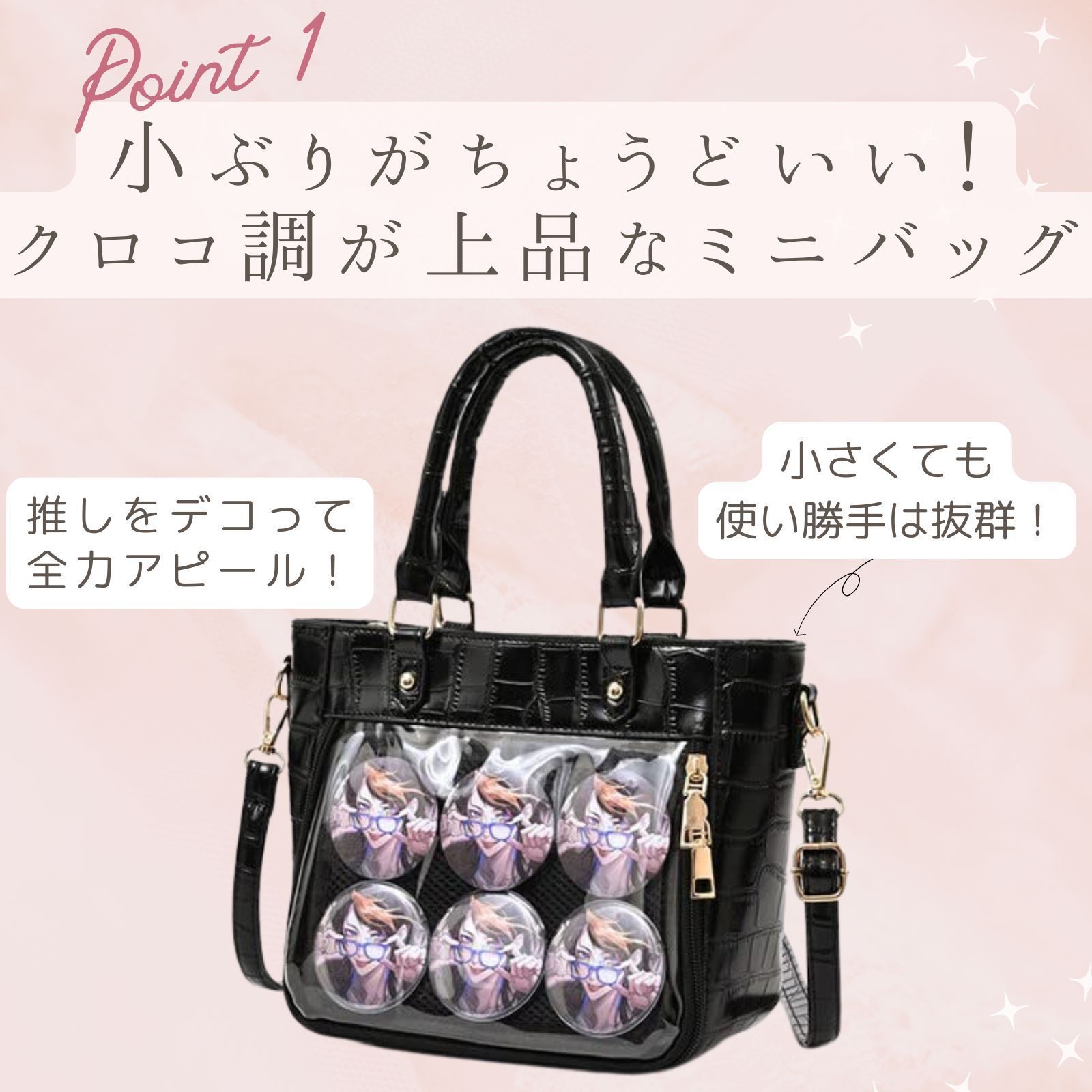 クロコダイル ハンドバッグ/トートバッグ/ショルダーバッグ 紫 革の王様 クロコダイル トートバッグ 2way ショルダー対応