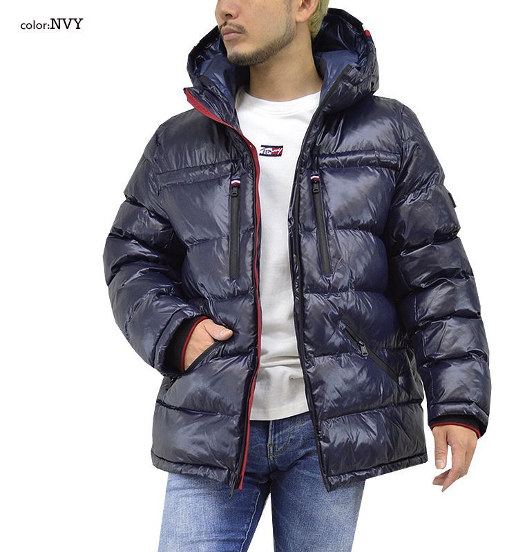 海外限定 TOMMY HILFIGER シャイニーフーディパフジャケット希少