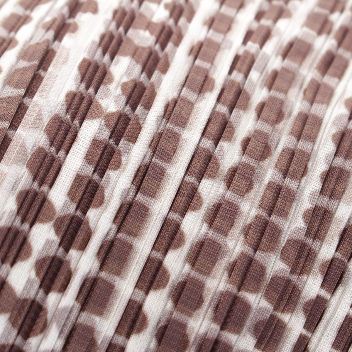 プリーツプリーズ イッセイミヤケ ドット柄 ノースリーブ ワンピース  