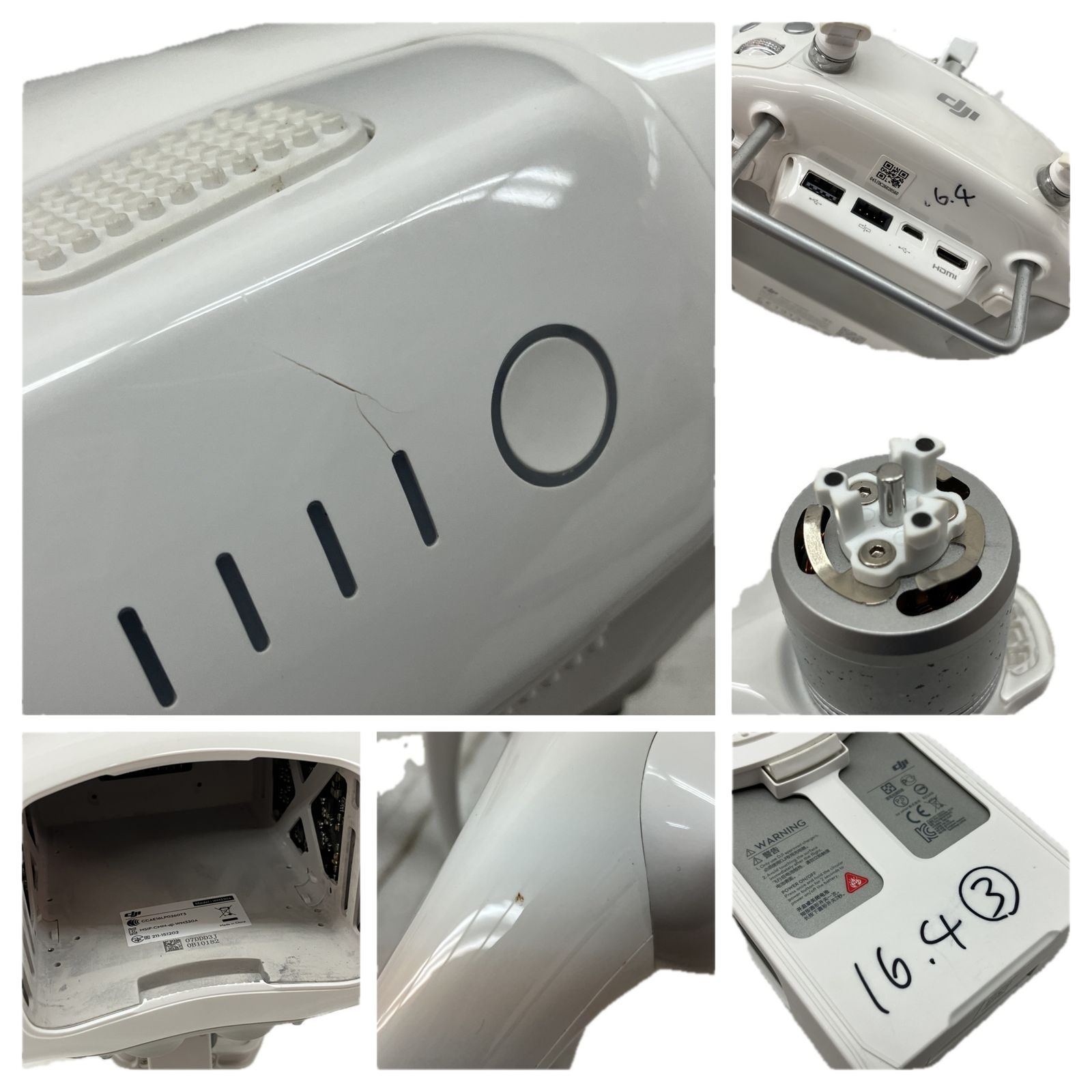 【正規品取扱店舗】 dji Phantom4 WM330A ドローン ファントム 送信機セット 撮影 バッグ付き ジャンク C10230894