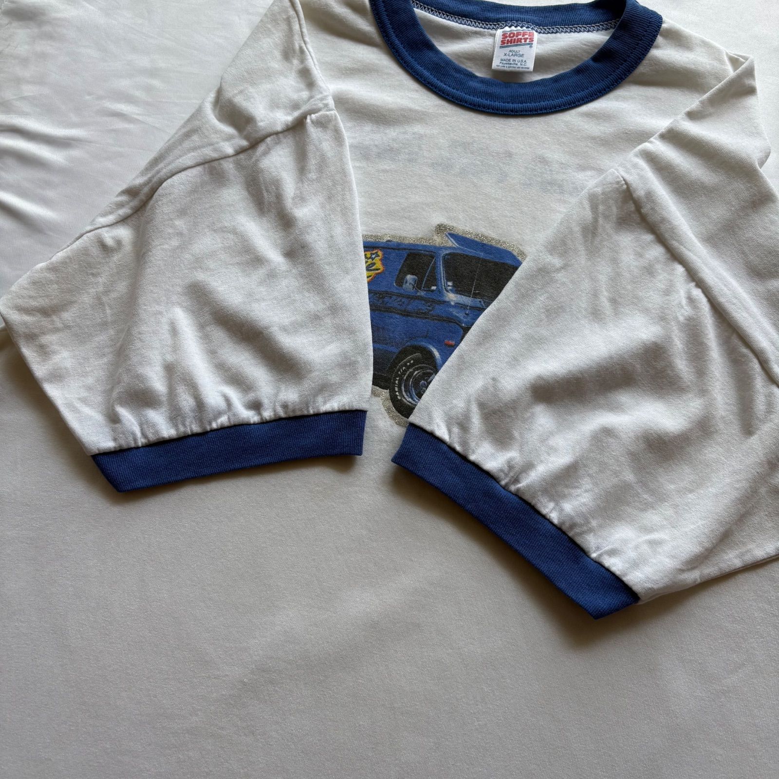 90s SOFFE “BEASTIE BOYS - ALOHA MR.HAND” S/S Ringer T-Shirt 