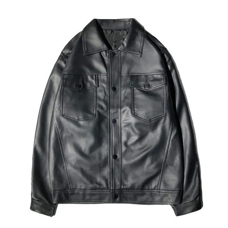 TETE HOMME　フェイクレザー　ライダースジャケット TETE HOMME フェイクレザー ライダースジャケット - メルカリ