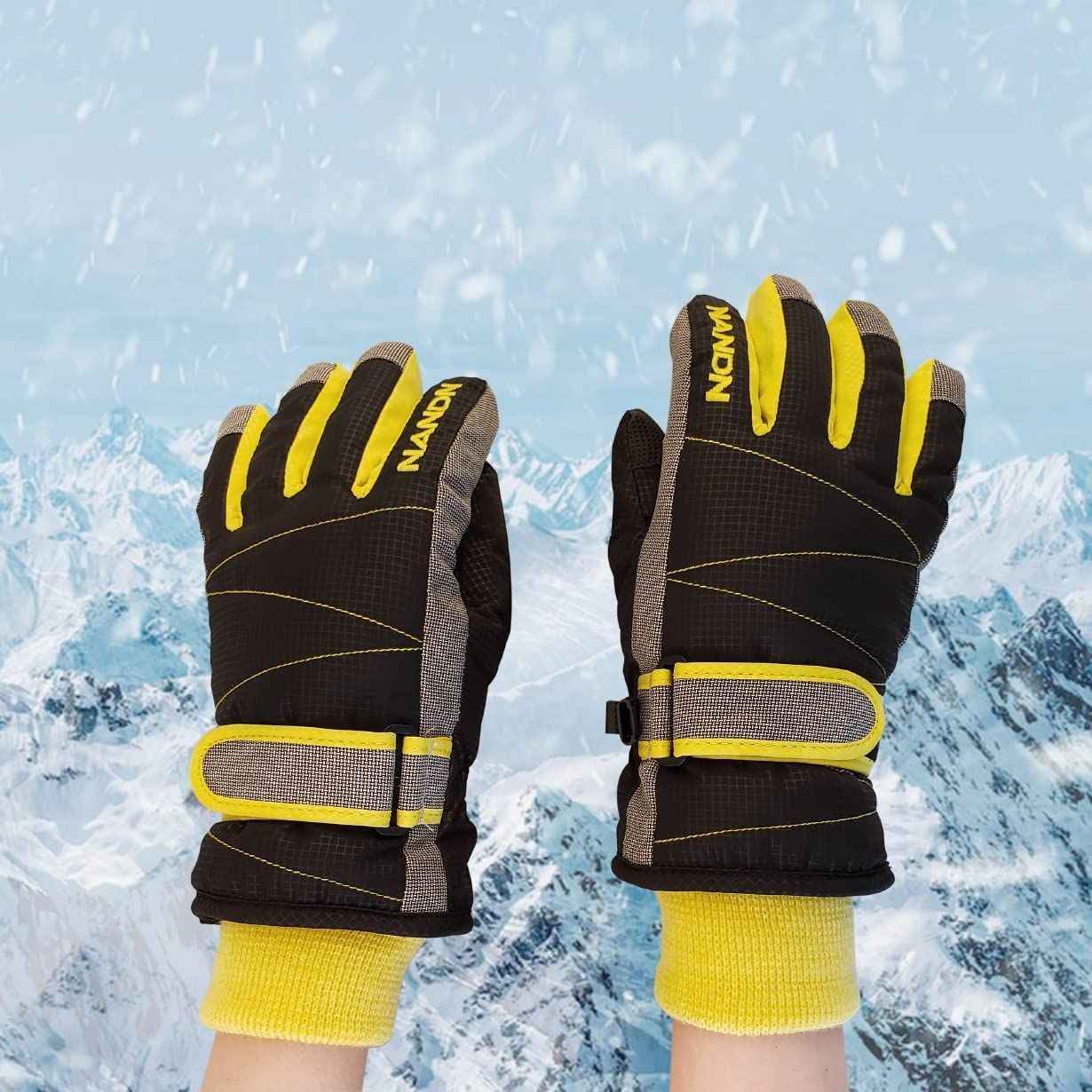 Azarxis スキー グローブ キッズ 手袋 スノー 子供 冬 防撥水 防寒 保温 防風 裏起毛 雪 滑り止め 雪遊び スノボー 男の子 女の子  こども スキーウェア アウトドア メルカリShops