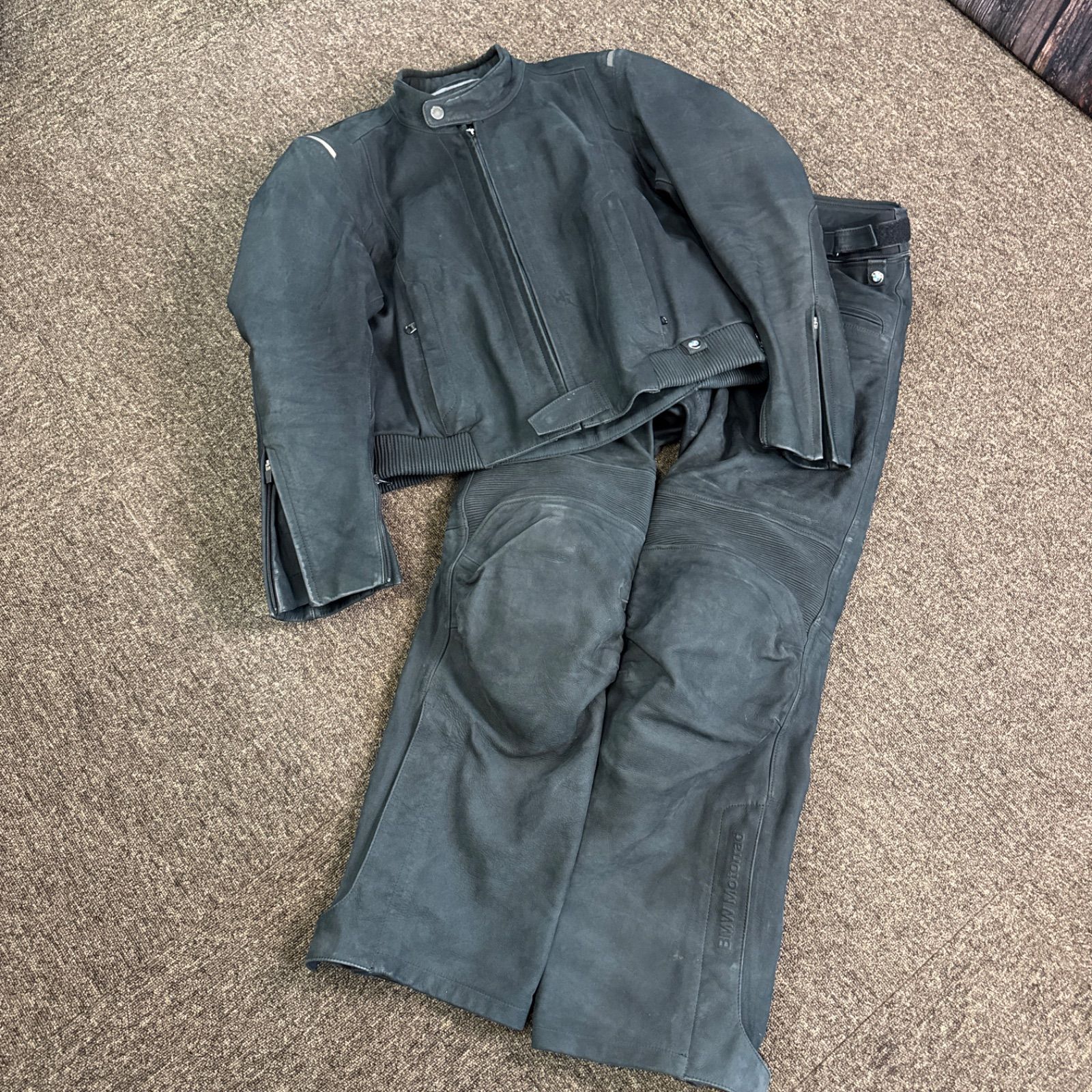 BMW Motorrad レザージャケット パンツセット atlantis ジャケット26 パンツ27 ブラック