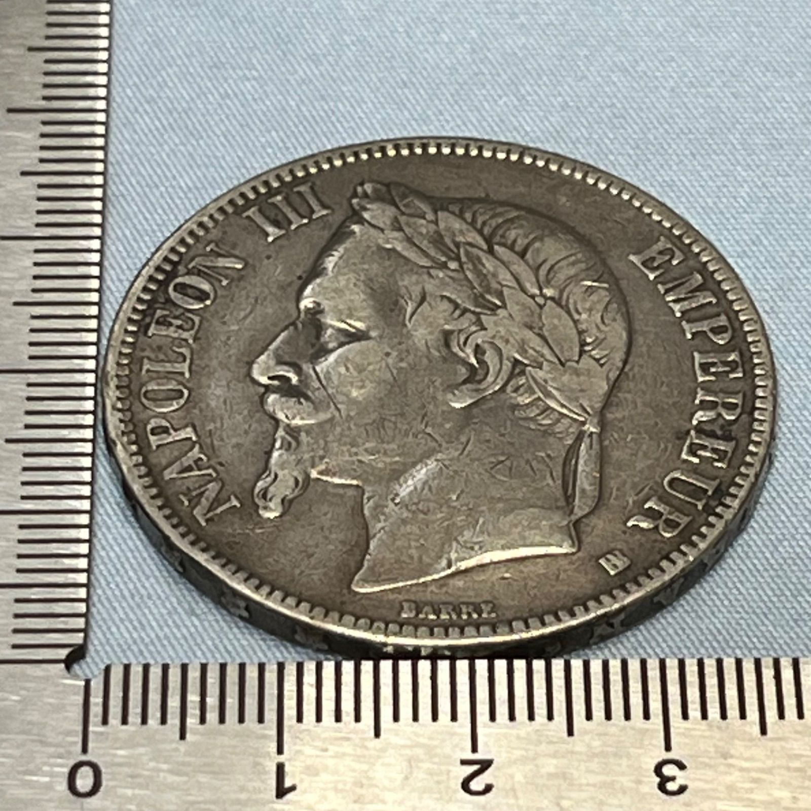 銀貨 1868年 フランス ナポレオン3世 5フラン銀貨 第二帝政の栄光と崩壊の象徴 300