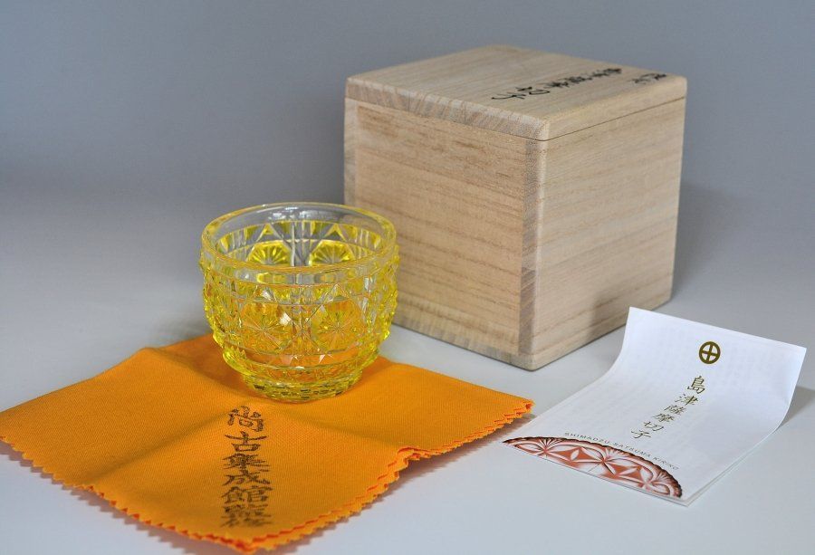 薩摩切子 被せガラス