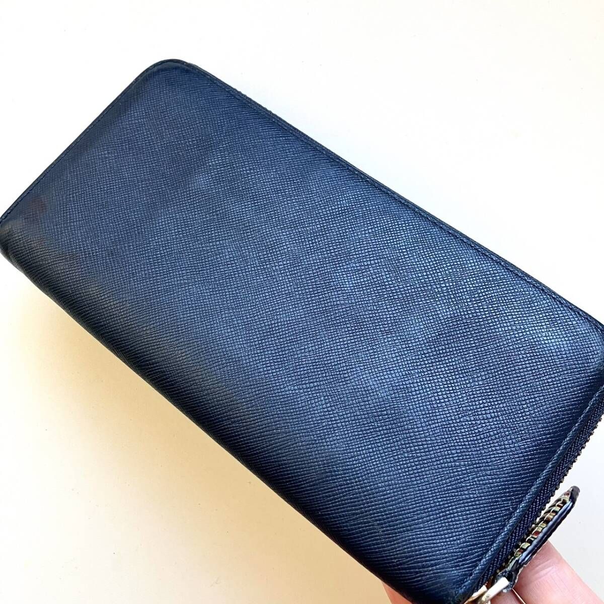 PaulSmith ポールスミス長財布 ジップストローグレイン2 ネイビー!! ポールスミス Paul Smith 長財布 ジップストローグレイン2 ネイビー