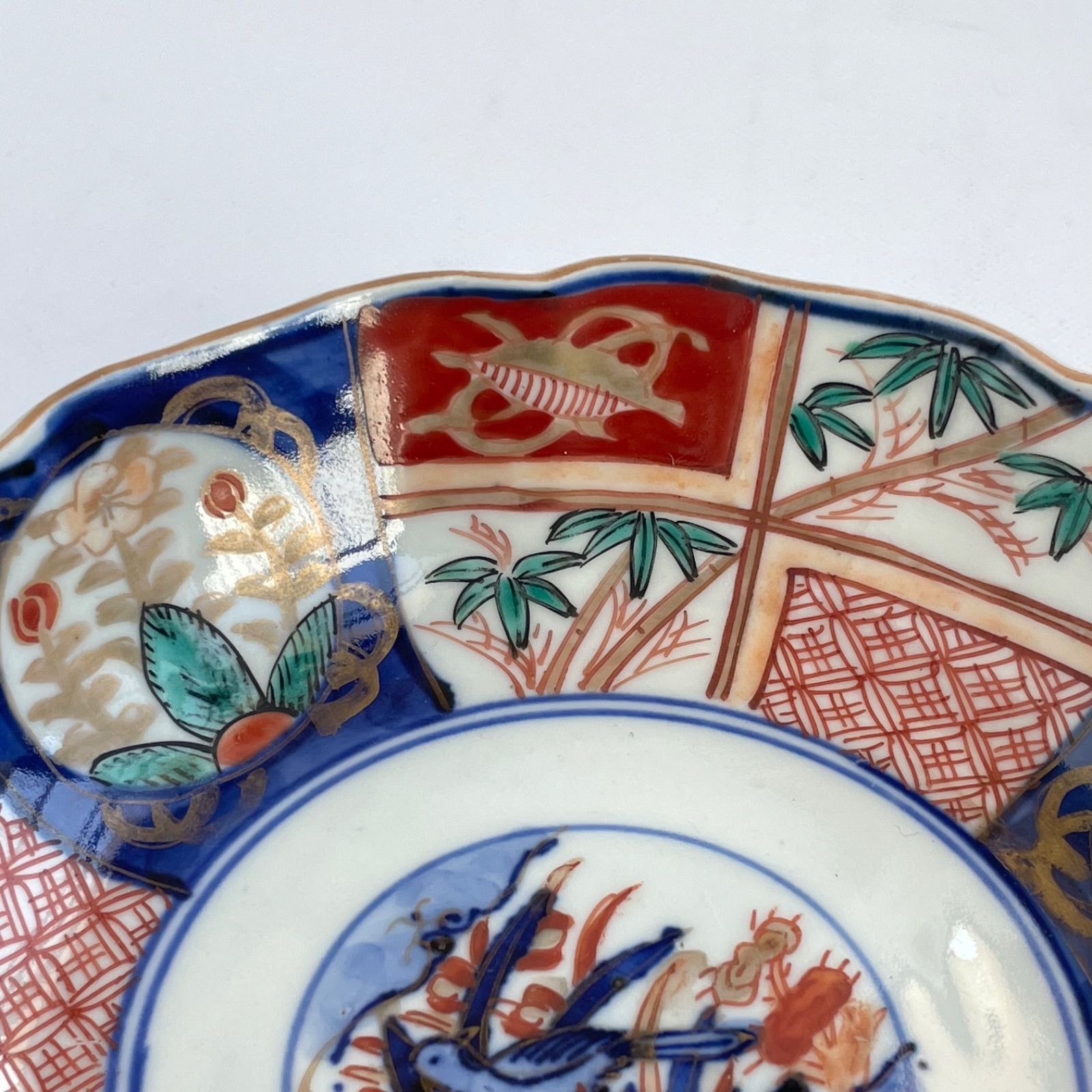 148 色絵 花鳥図 骨董 アンティーク 伊万里 膾皿 5枚セット - メルカリ