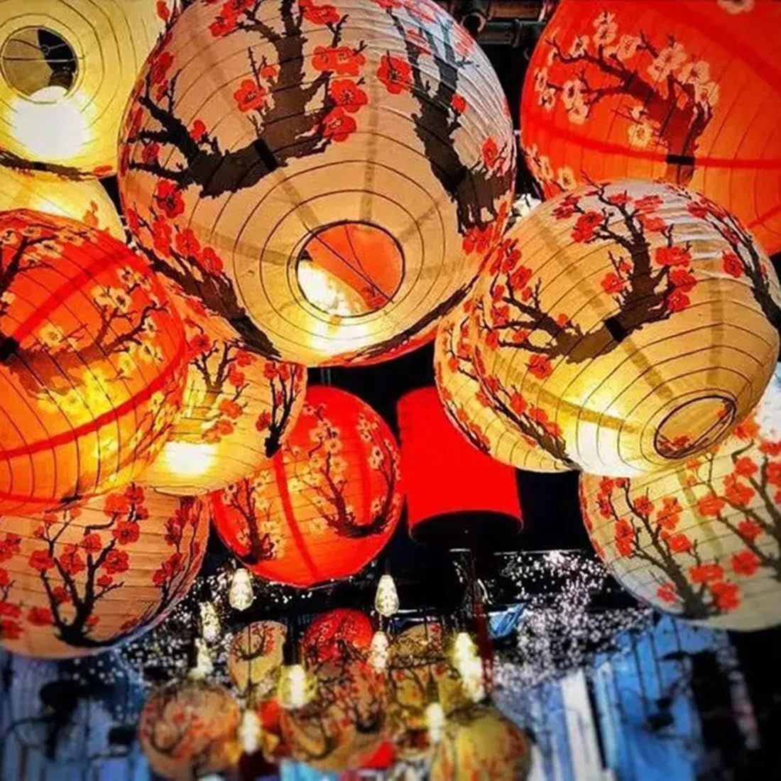 中華提灯60個 ランタン お祭り - アート用品