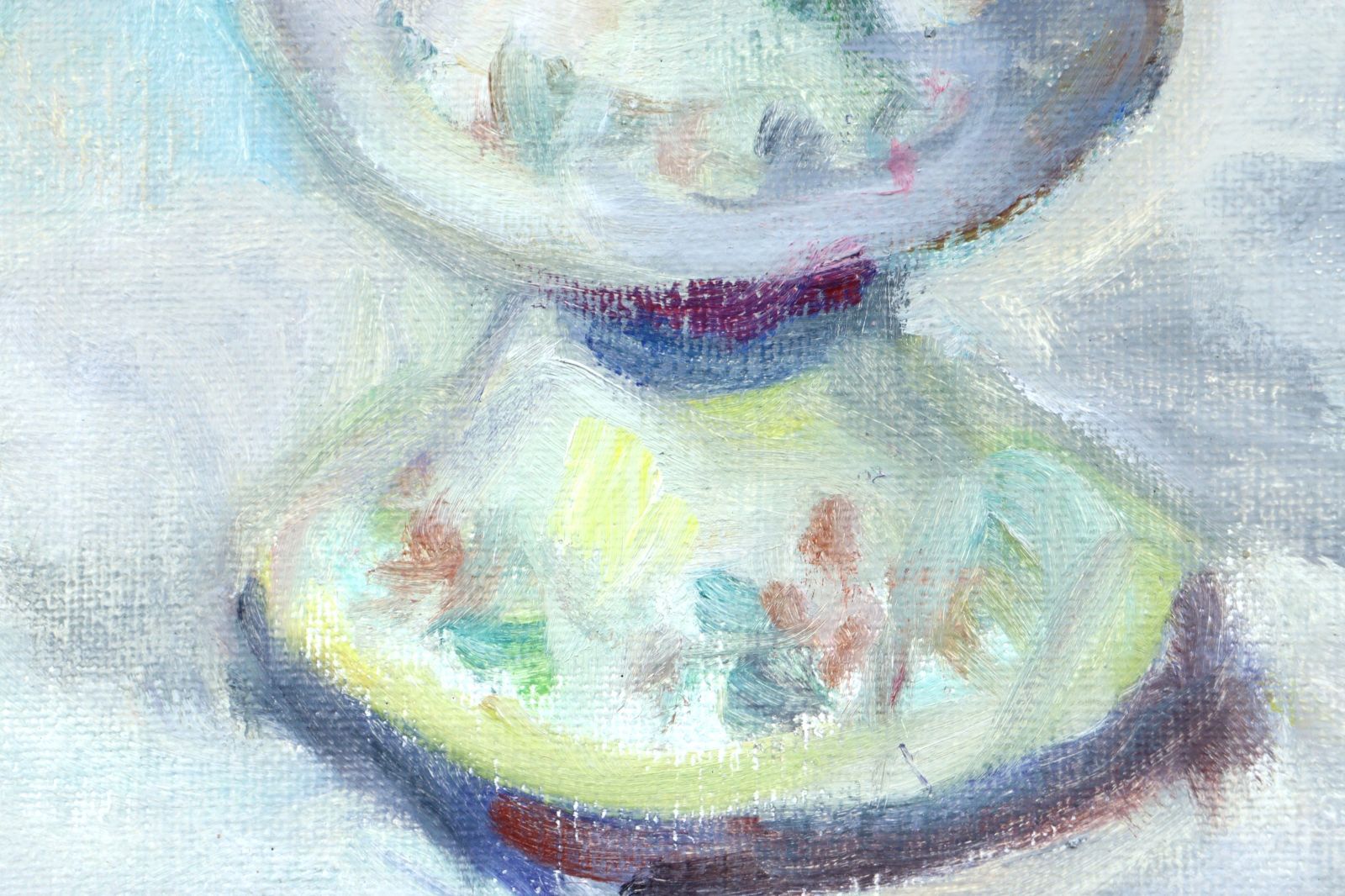 庄司栄吉 「薔薇」 肉筆油彩6号 バラ 静物画 唐物 骨董 古美術 楾