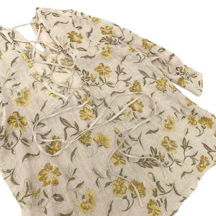 eriko katori 刺繍ブラウス flower embroidery camisole | ERiKOKATORi