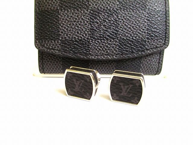 ルイヴィトン LOUIS VUITTON モノグラム エクリプス ブトン ドゥ マンシェット モノグラム・エクリプス カフス メンズ 【未使用保管品】