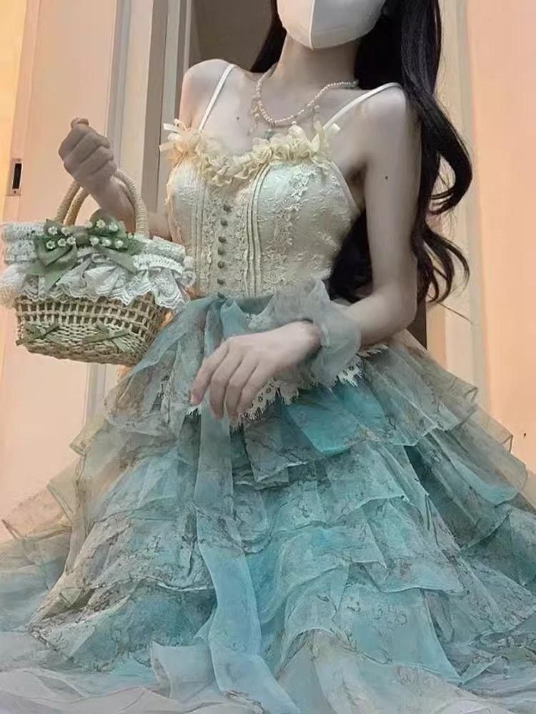 LT-54 豪華姫系 lolita 可愛 レトロ風 オリジナル 洋服 ロリータ ワンピース 美しい刺繍