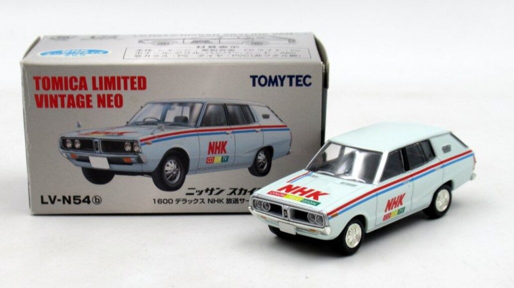 トミーテック TOMICA LIMITED VINTAGE NEO ニッサン スカイラインバン 1600 デラックス NHK放送サービスカー (72年式) LV-N54b