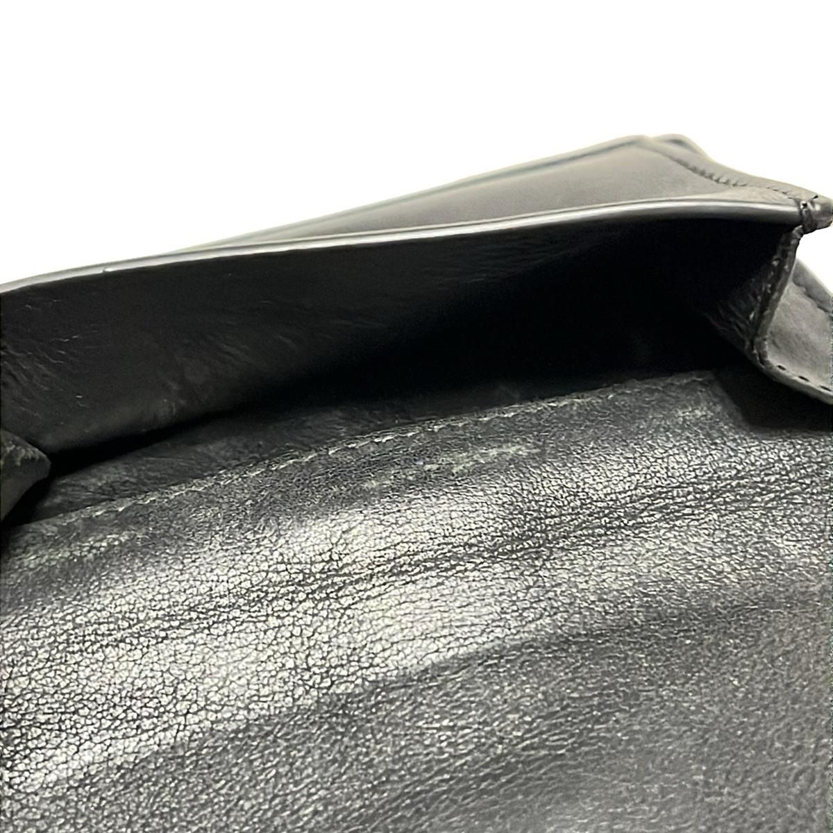 SAINT LAURENT PARIS(サンローランパリ) 3つ折り財布 YSL タイニーウォレット 459880 黒 レザー - メルカリ