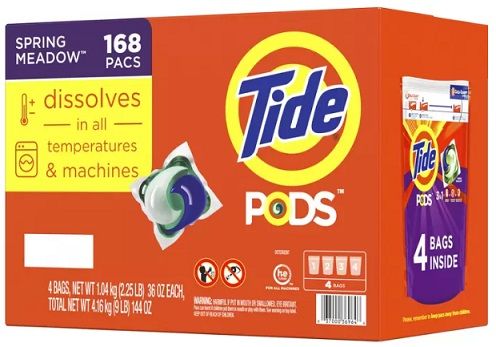 Tide pods タイドポッズ スプリングメドウ 168個 洗濯用洗剤 202507-115.jpg