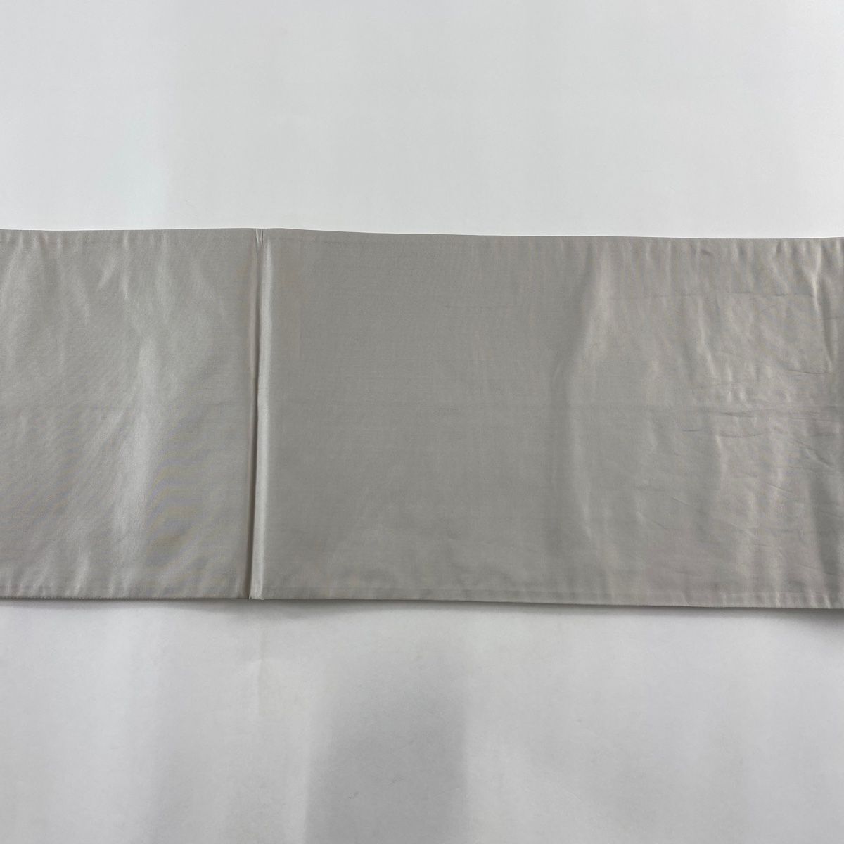 袋帯 美品 名品 扇 菊 金銀糸 箔 ベージュ 六通 正絹 【中古