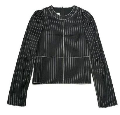 MM6 ストライプパフスリーブシャツ MM6 Maison Margiela(エムエムシックス) ピンストライプパフスリーブ