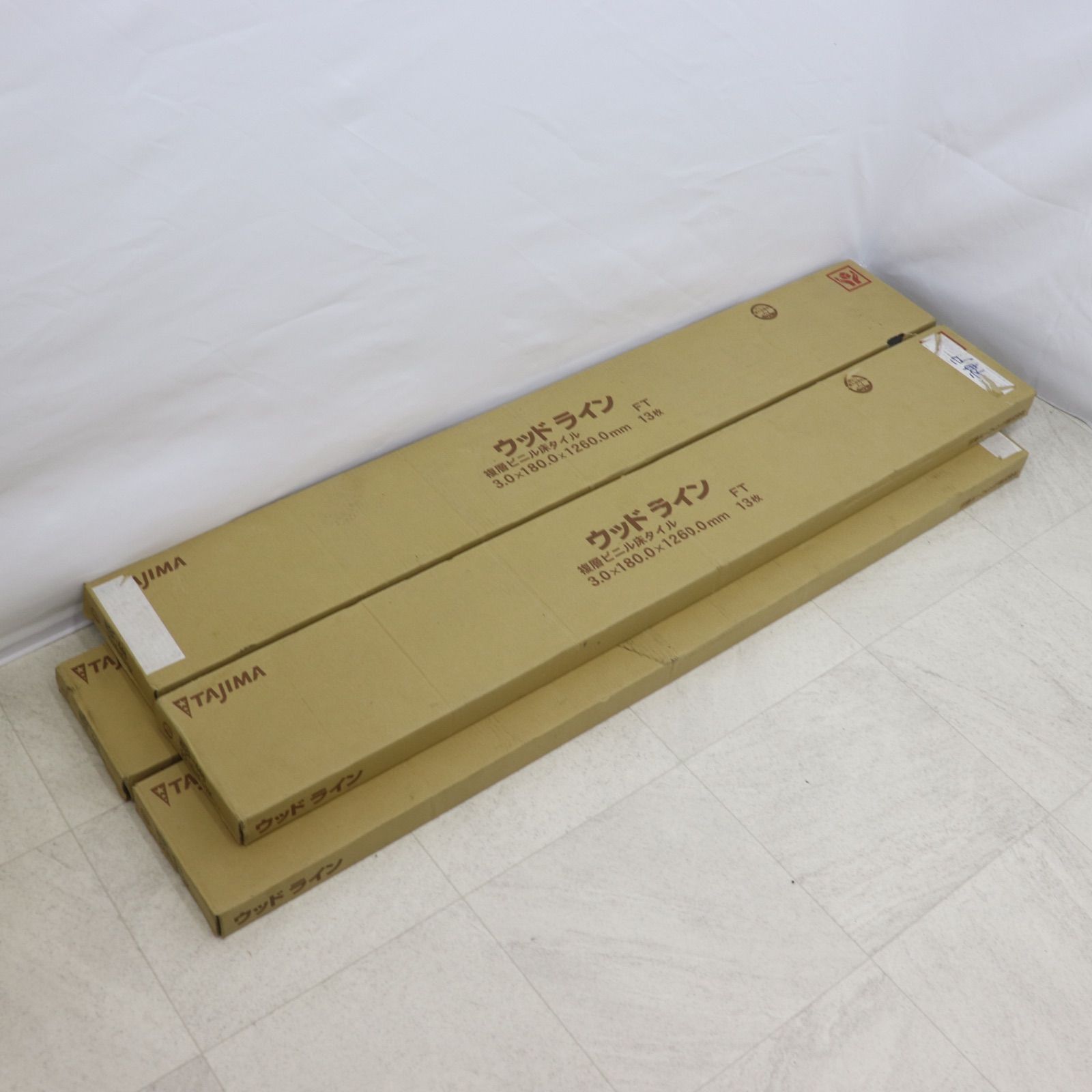 TAJIMA タジマ ウッドライン 複層ビニル床タイル WBF-446 2210 E12K 3.0×180.0×1260.0mm 13枚入り×4セット 52枚 内装 床材 DIY ラクルDIY館