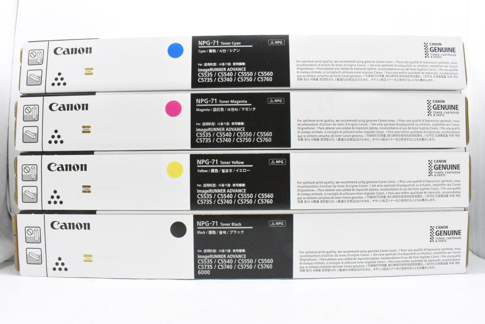 ♥ CANON 純正 トナー NPG-71 4色 シアン マゼンタ イエロー ブラック キャノン IT9C54NVS69W-D-N20-byebye