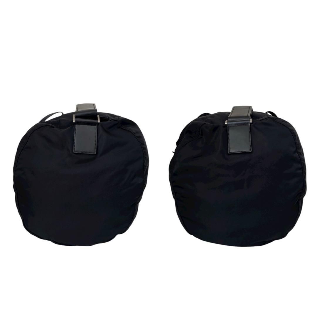 ✨美品✨プラダ ボストンバッグ 2way 三角ロゴプレート 大容量 ナイロン 黒 極美品 プラダ 三角ロゴ 三角プレート ナイロン ボストンバッグ 2way