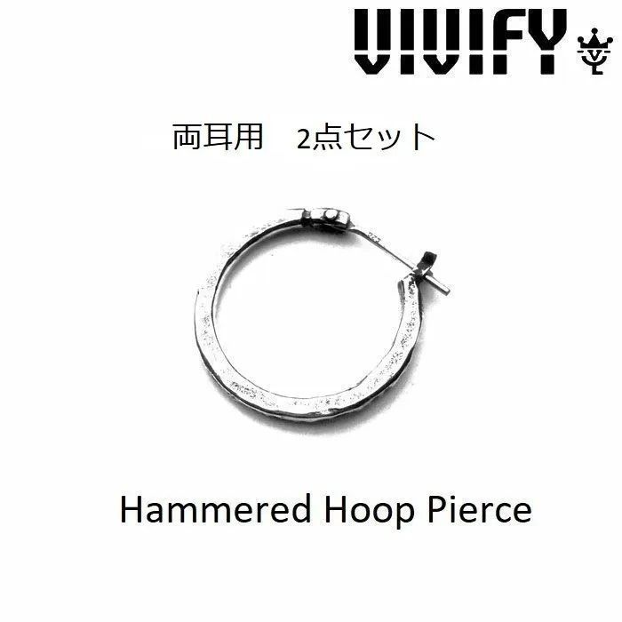 両耳用 2点セットVIVIFY Hammered Hoop Pierce - メルカリ