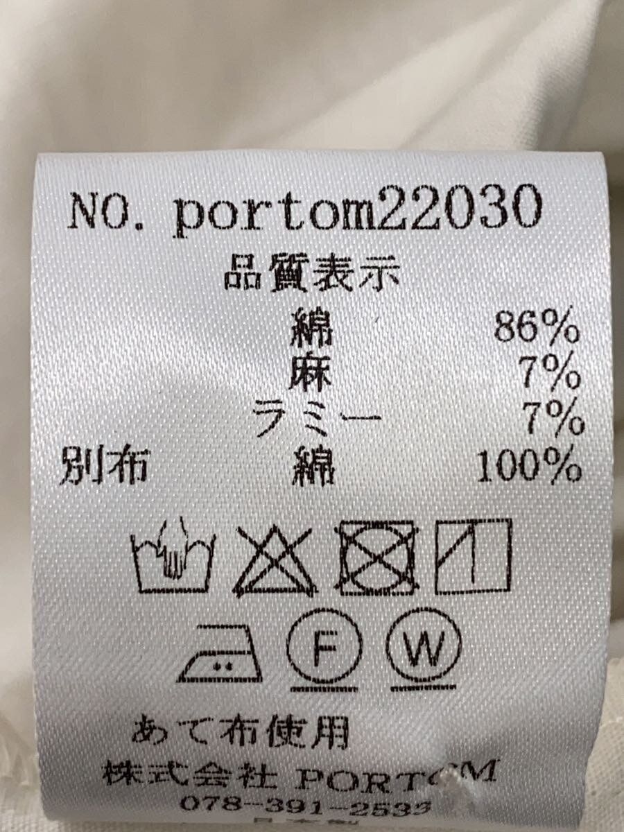 ｵｵｶﾐとﾌｸﾛｳ オオカミと月の庭ピィーク 長袖ワンピース one コットン ホワイト 総柄 portom22030 - メルカリ