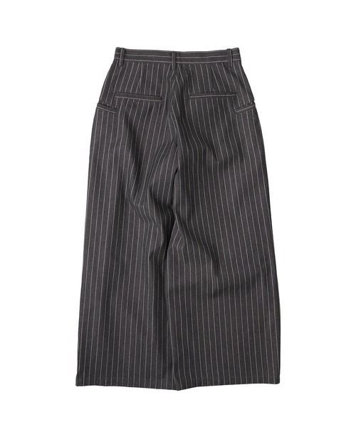 WISH FOR EVER アソートクロスタックバギーパンツ WISH FOR EVER スラックス 「新色追加」ASSORT CROSS TUCK BAGGY