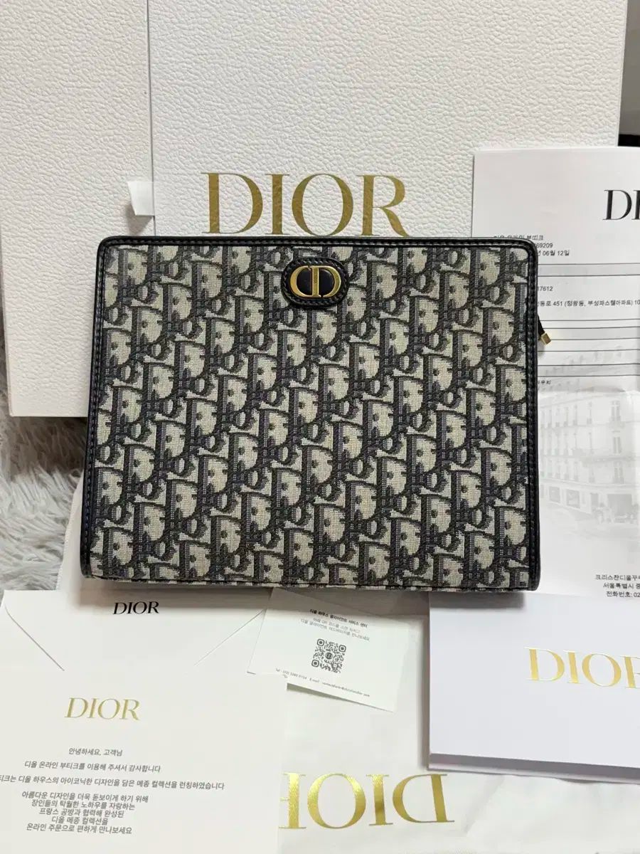 Dior ディオール オブリーク モンテーニュ 30 ポーチ クラッチ