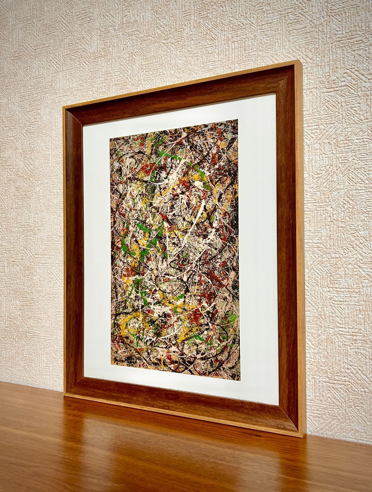 額装済/魔王（ジャクソン ポロック）【新品】Jackson Pollock 新品☆額縁付アートポスター☆ジャクソンポロック☆Jackson
