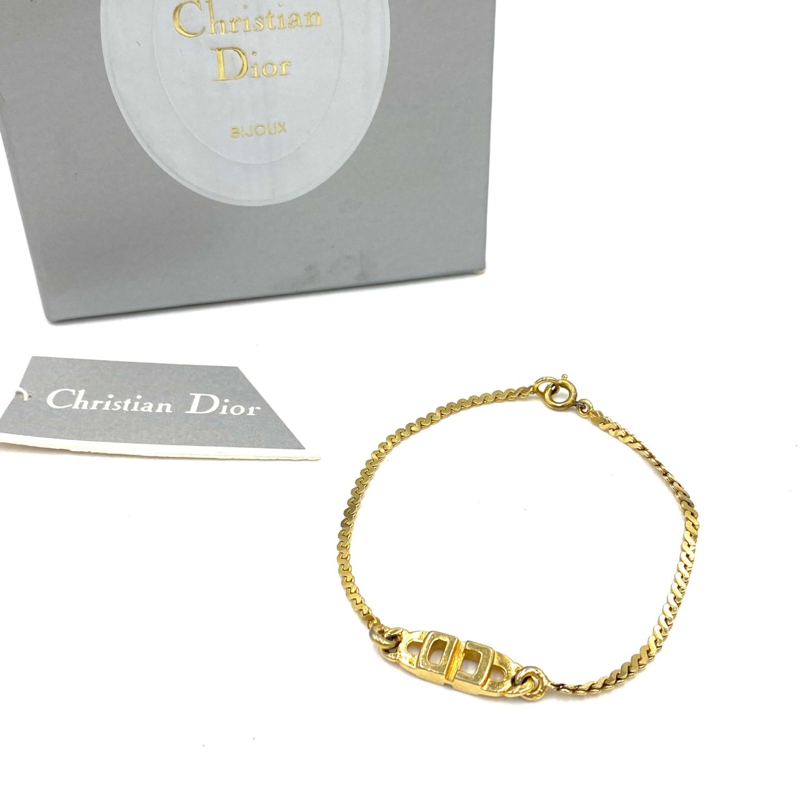 Christian Dior クリスチャン ディオール ブレスレット バングル ロゴ 