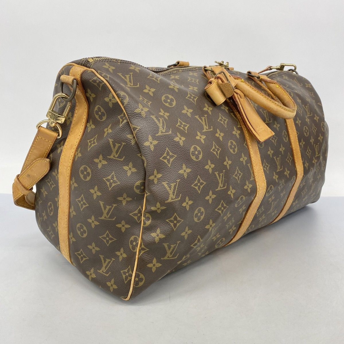 5gd5318-h】ルイヴィトン ボストンバッグ モノグラム キーポルバンド  