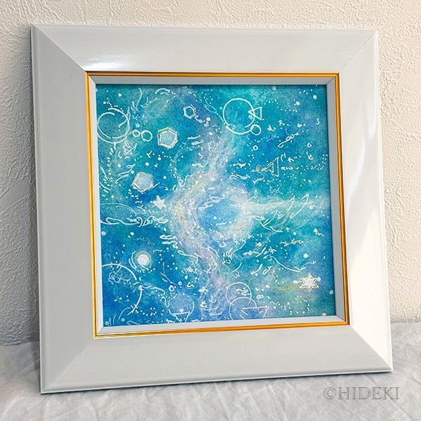 抽象画パステルアート 蠍座