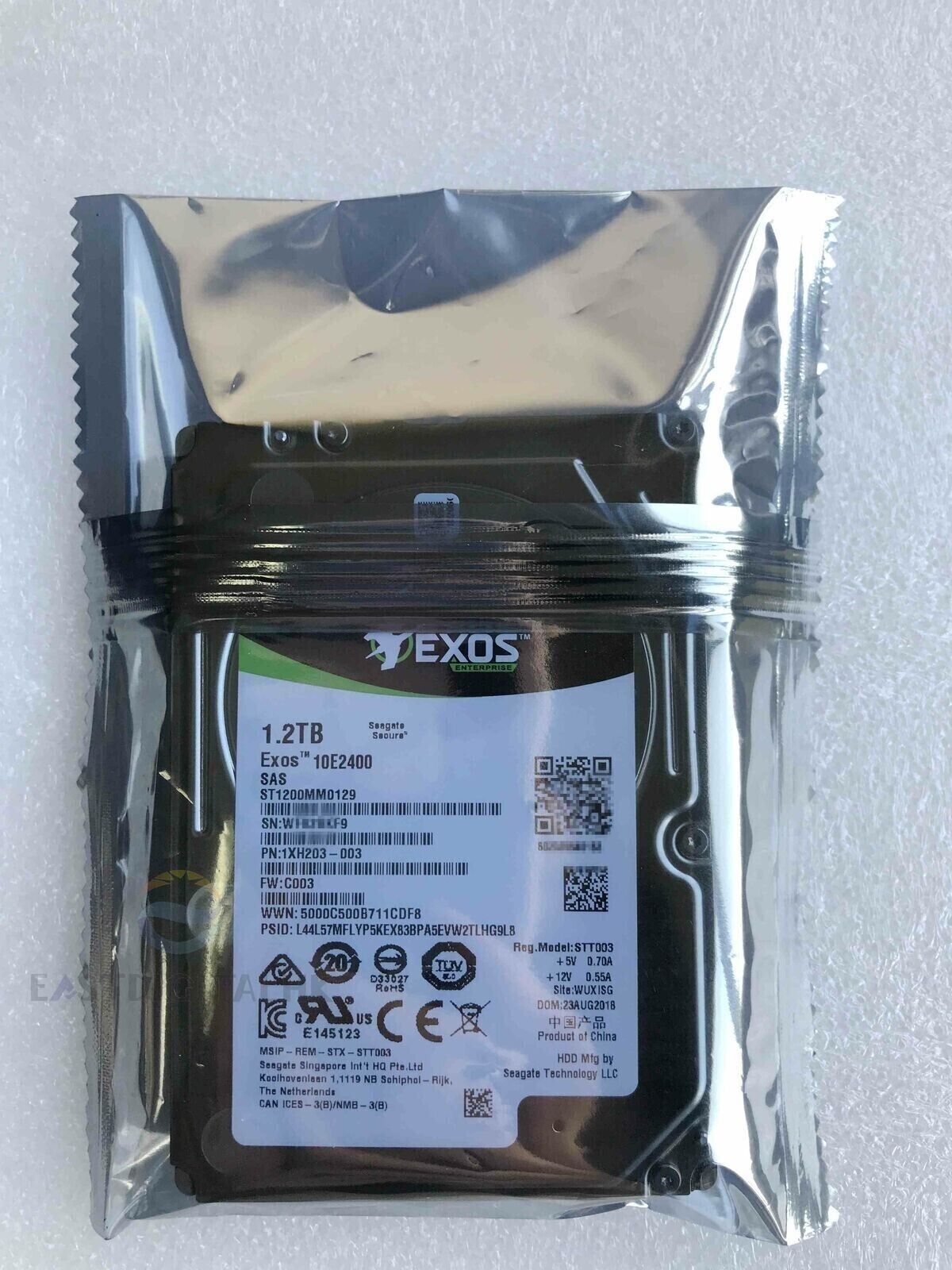 Seagate ST1200MM0129 Exos 1.2TB 2.5 SAS 10E2400 10000RPM 12Gb 256M ハードドライブ
