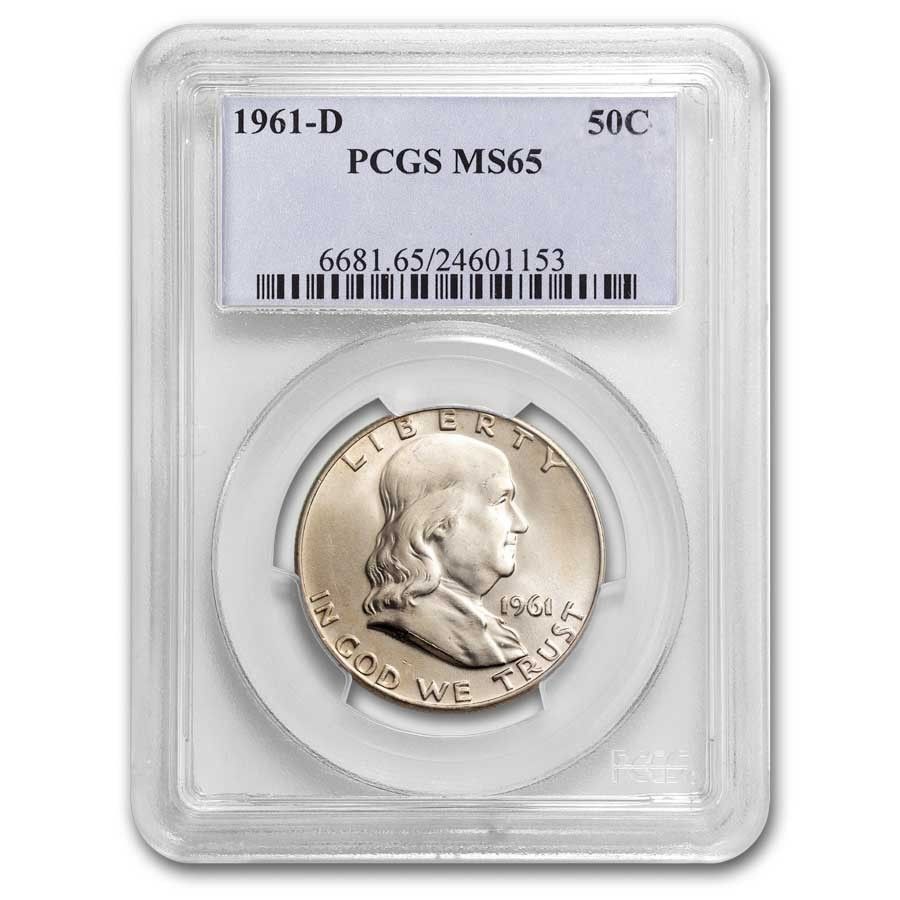 1961-D Franklin Half Dollar MS-65 PCGS 【公式通販】