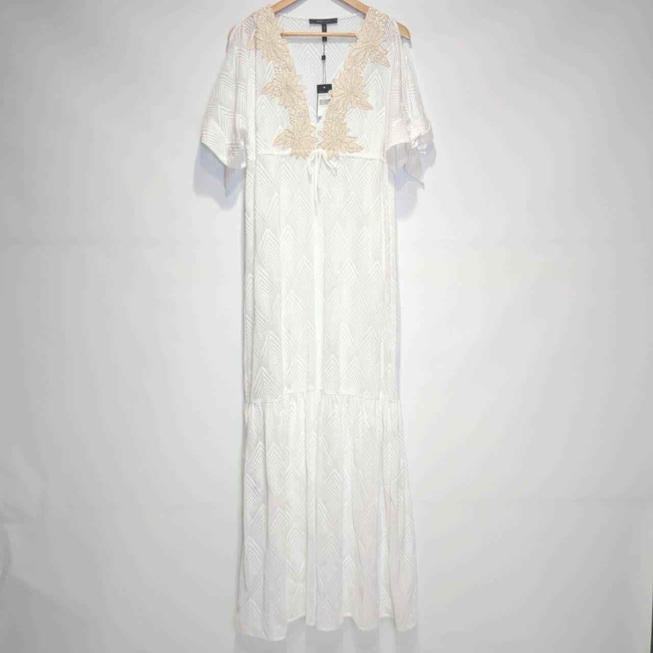 BCBGMAXAZRIA ワンピース ロング マキシ丈 ストライプ M 黒 ご落札 