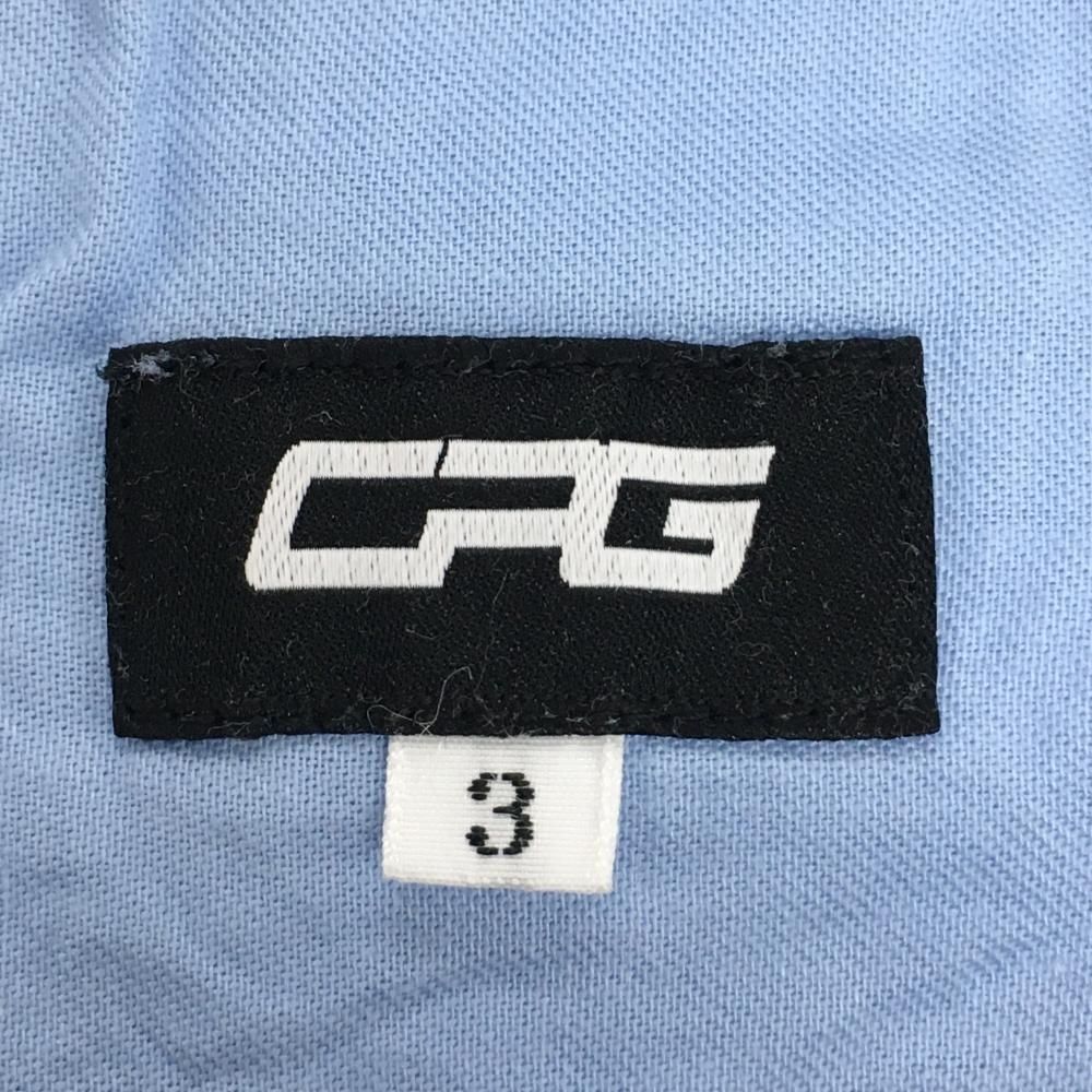 【超美品】CPG パンツ ライトブルー ストレッチ シリコンワッペン  メンズ 3(L) ゴルフウェア 2023年モデル CPG 超美品】CPG パンツ ライトブルー ストレッチ シリコンワッペン