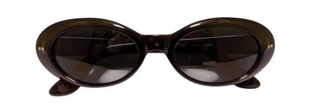 新品同様 グッチ サングラス オーバル GG2413 ブラウン系 レディース