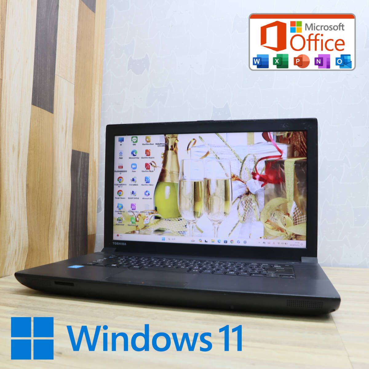 美品 高性能4世代i3！320GBB554/L Core i3-4000M Win11 MS Office 中古品 ノートPCP71382